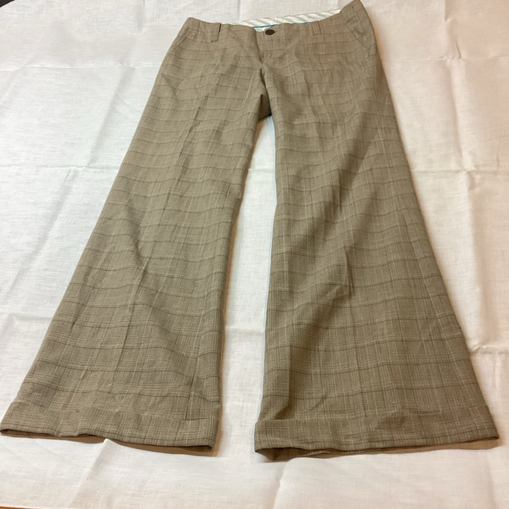 GAP Men's Brown Plaid Dress Pants
